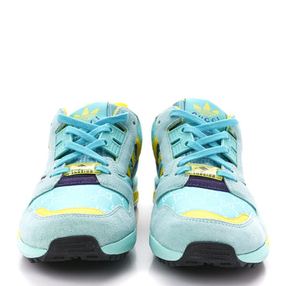 Gucci X ADIDAS Suede Madeira Nylon Jacquard GG Monogram Womens ZX8000 Sneakers 6.5 Aqua 2 of 9