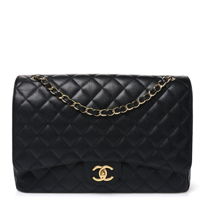 Chanel Caviar Quilted Maxi Double Flap Black 1 of 9