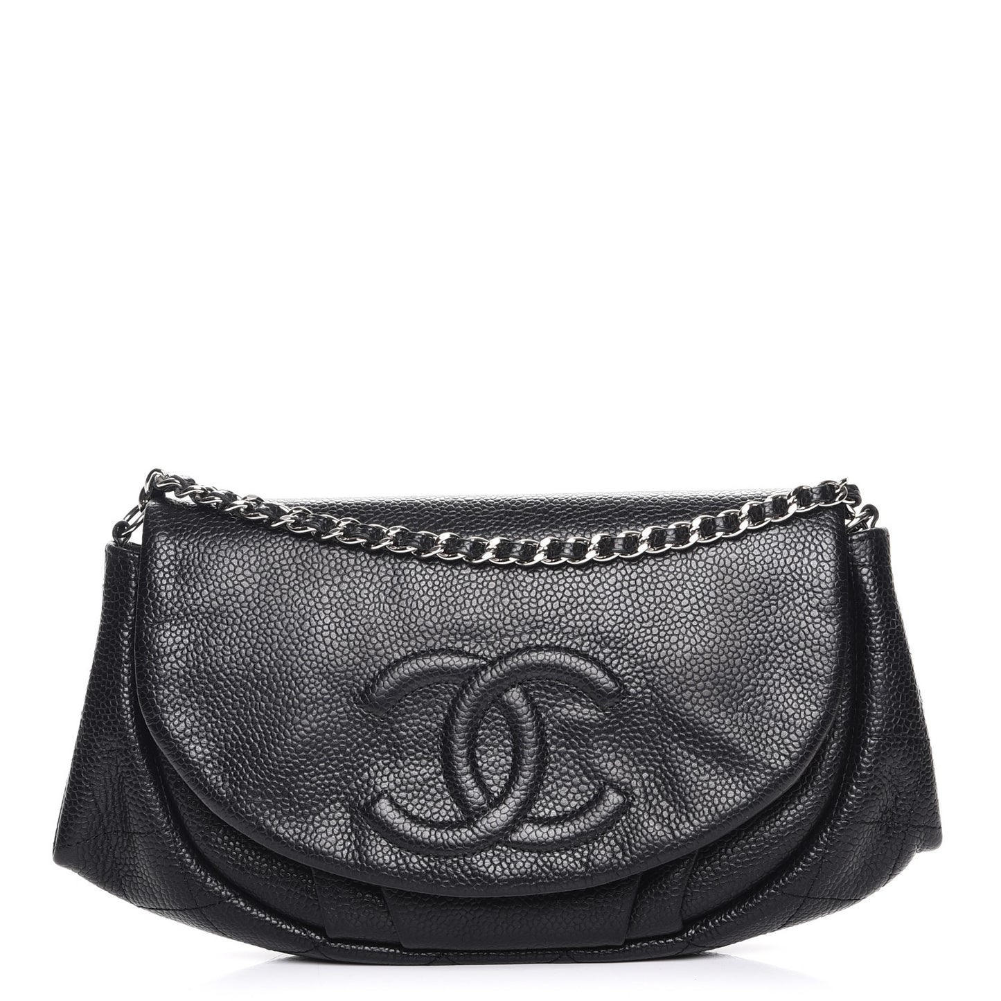 Caviar Half Moon Wallet On Chain WOC Black