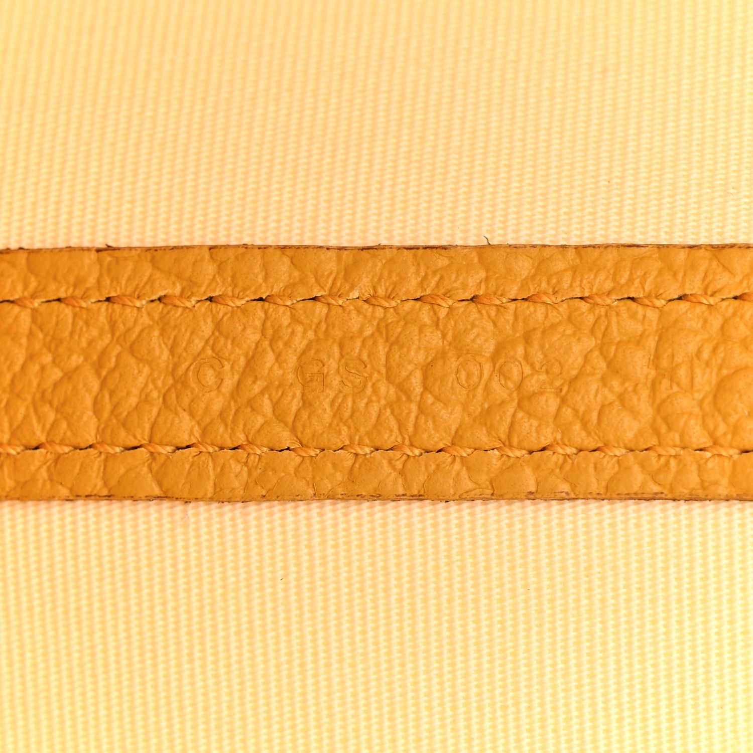 Hermes Toile Militaire Vache Country Garden Party 36 MM Tote Jaune Ambre 7 of 11