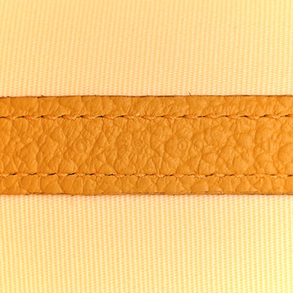 Hermes Toile Militaire Vache Country Garden Party 36 MM Tote Jaune Ambre 7 of 11