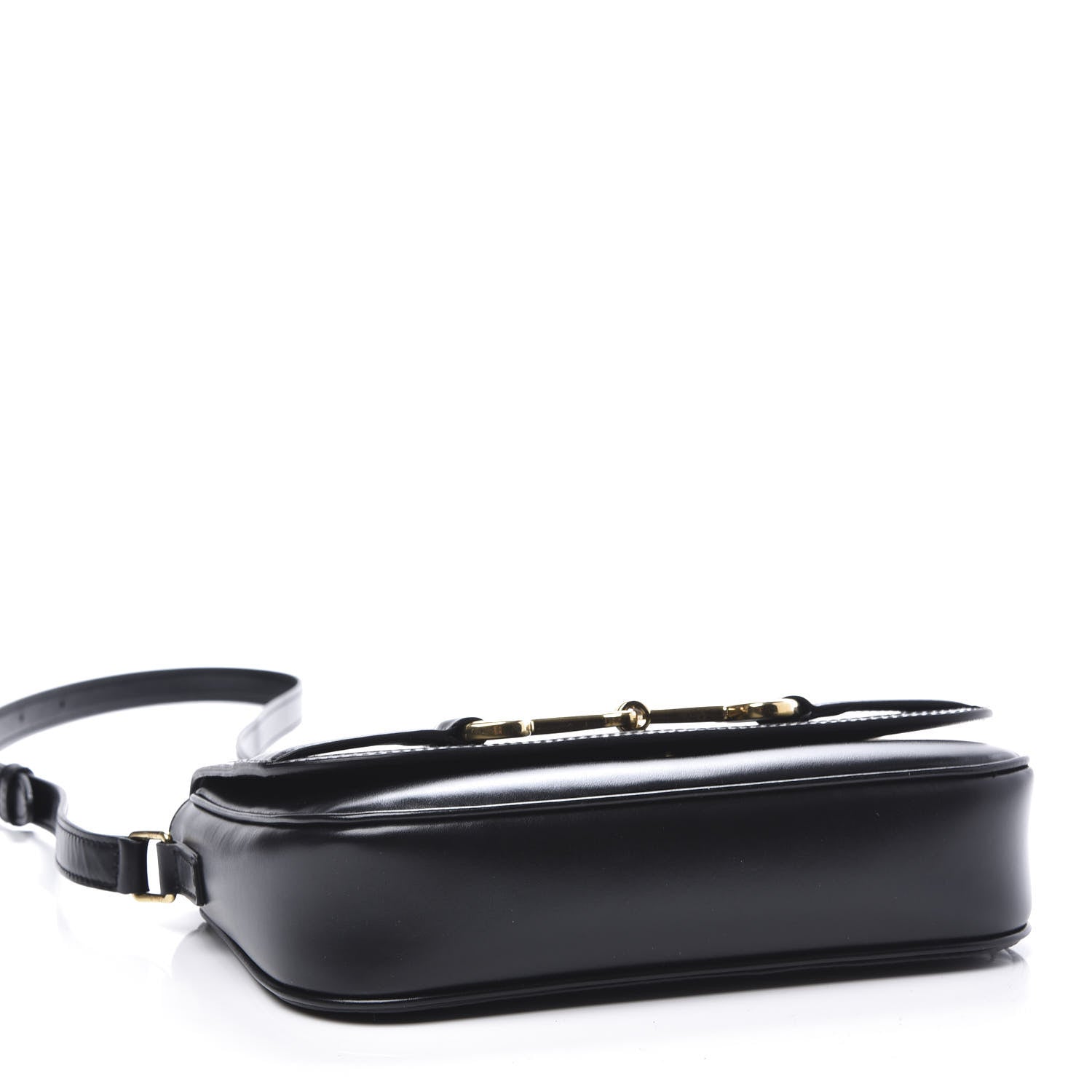Celine Satinated Calfskin Medium Crecy Bag Black 3 of 9