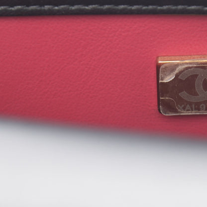Chanel Lambskin Enamel Quilted Mini Pending CC Square Flap Black 7 of 11