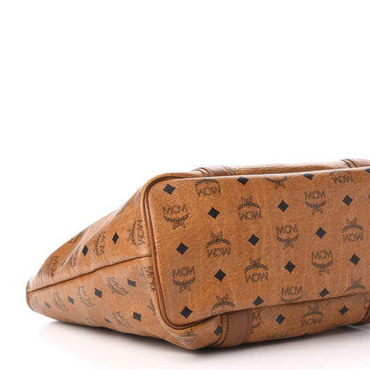MCM Visetos Shopping Tote Cognac 8 of 12