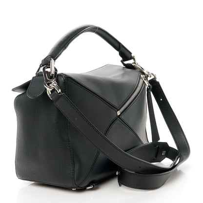 Loewe Calfskin Medium Puzzle Bag Black 2 of 9