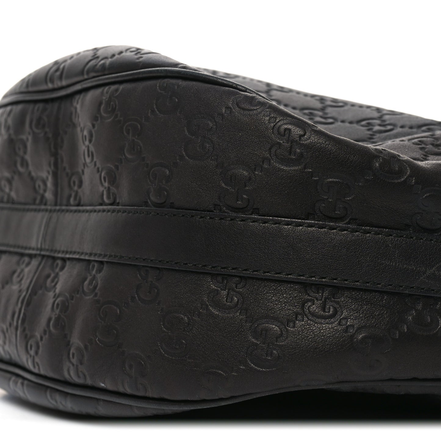 Guccissima Medium GG Twins Hobo Black