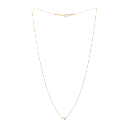 Tiffany 18K Yellow Gold Diamond .14ct Elsa Peretti Diamonds by the Yard Pendant Necklace 3 of 4