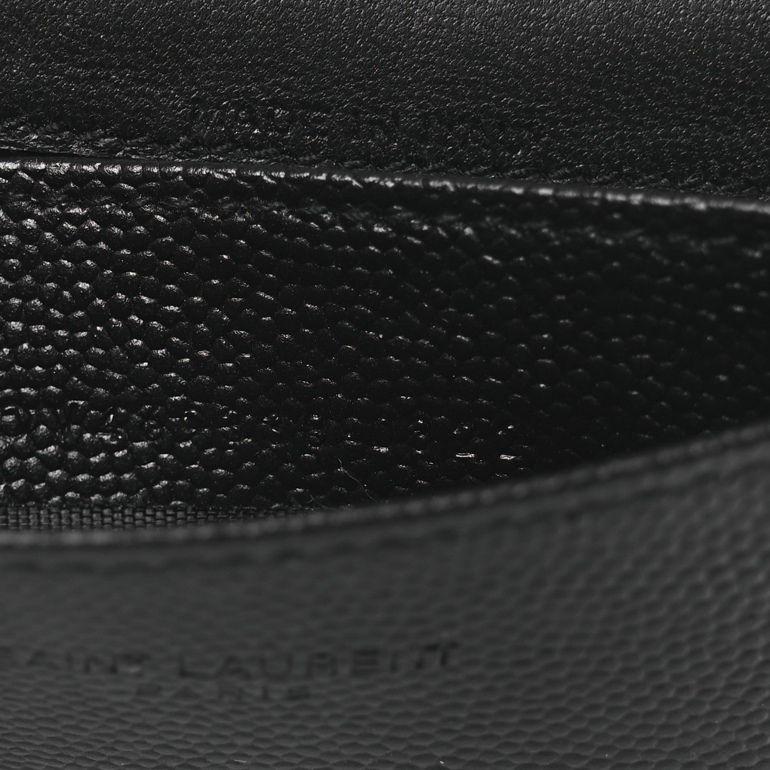 Saint Laurent Grain De Poudre Business Card Case Black 8 of 9