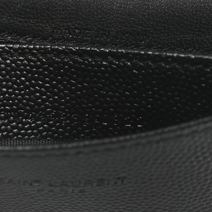 Saint Laurent Grain De Poudre Business Card Case Black 8 of 9