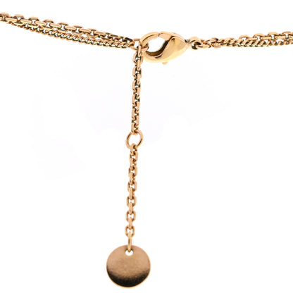 Christian Dior Metal Crystal Petit CD Double Necklace Gold 5 of 6