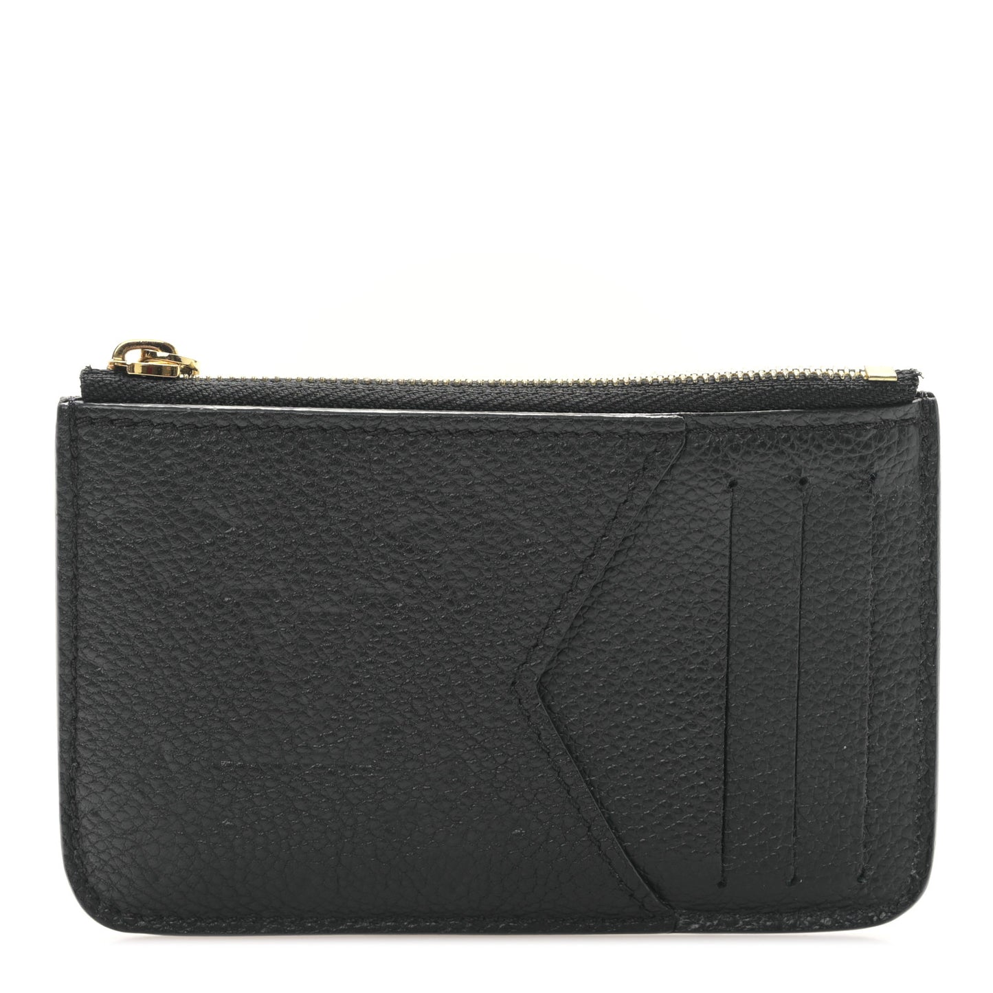 Empreinte Monogram Zipped Romy Card Holder Black