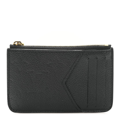 Louis Vuitton Empreinte Monogram Zipped Romy Card Holder Black 1 of 9