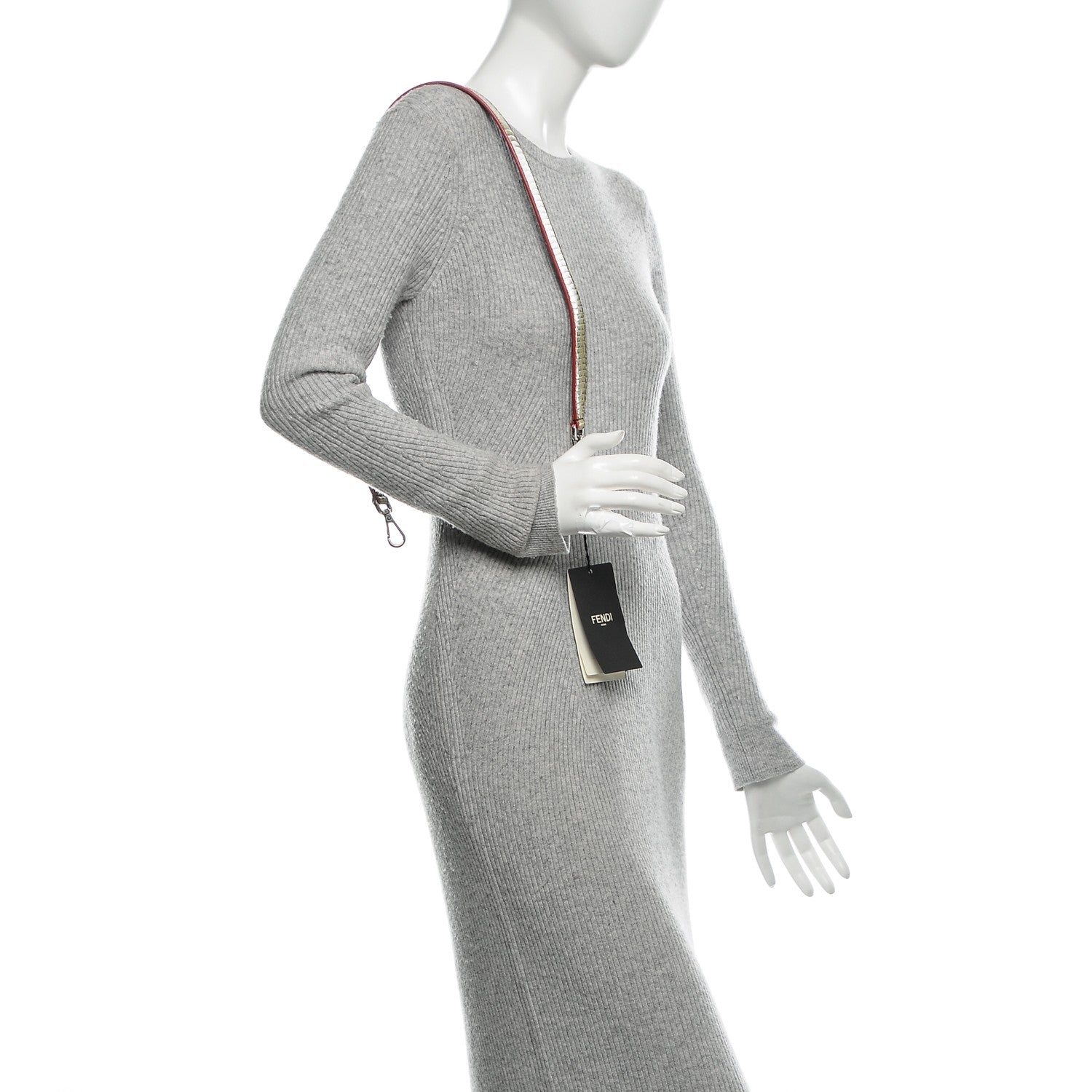 Fendi Elaphe Vitello Dolce Strap You Verde Acido Ardesia 2 of 5