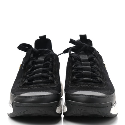 Chanel Velvet Calfskin Mixed Fibers CC Sneakers 39.5 Black 2 of 7
