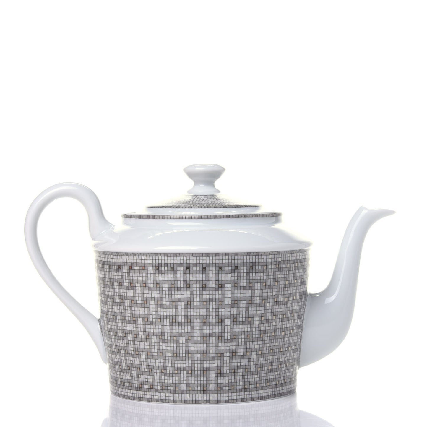 Porcelain Mosaique Au 24 Platine Coffee/Tea Pot Platinum