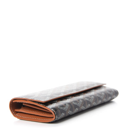 Goyard Goyardine Varenne Long Wallet Black Gold 4 of 7