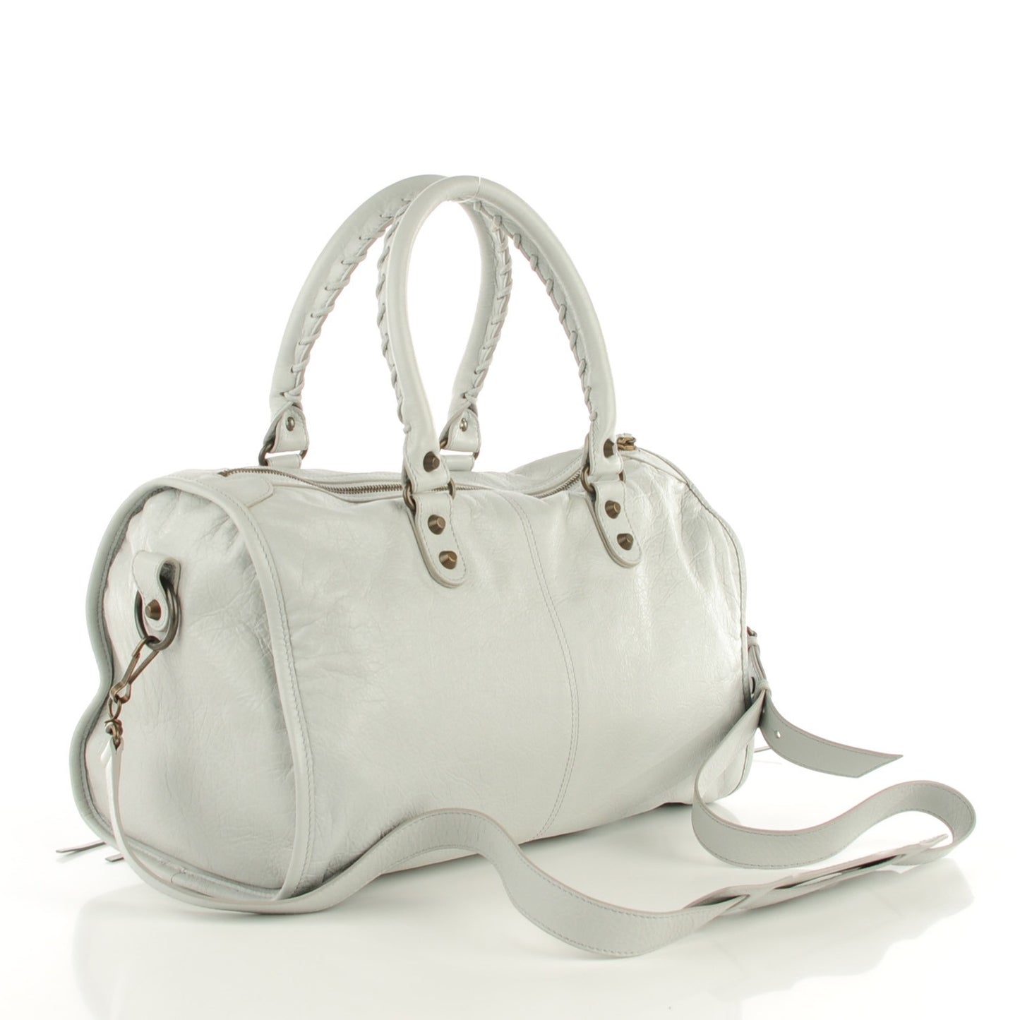Agneau Classic Hardware Maxi Twiggy Gris Glace