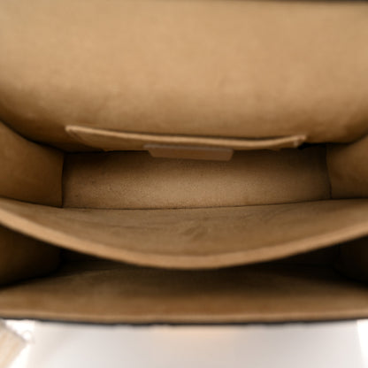 Fendi Vitello Liberty Bi-Color FF 1974 Embossed Small Kan U Shoulder Bag Maya Black 5 of 14