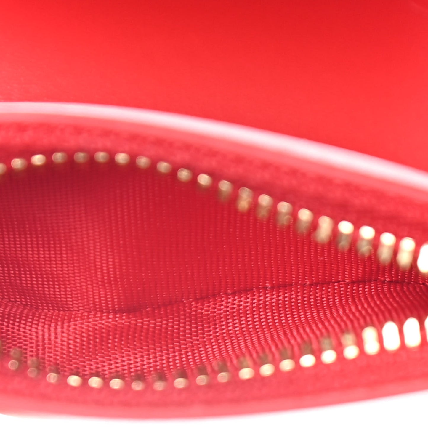 Calfskin Script Mini Loubigaga Wallet Red