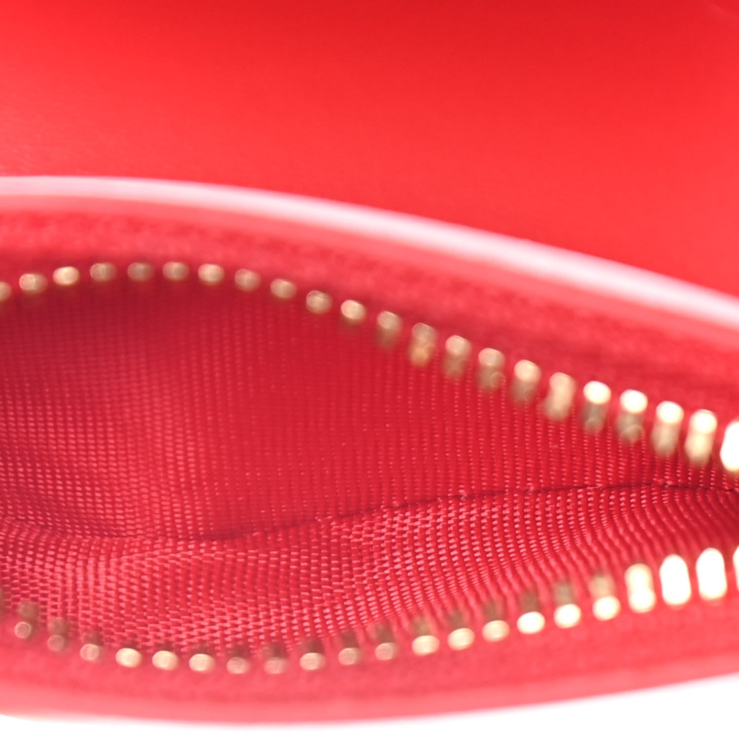 Christian Louboutin Calfskin Script Mini Loubigaga Wallet Red 7 of 15