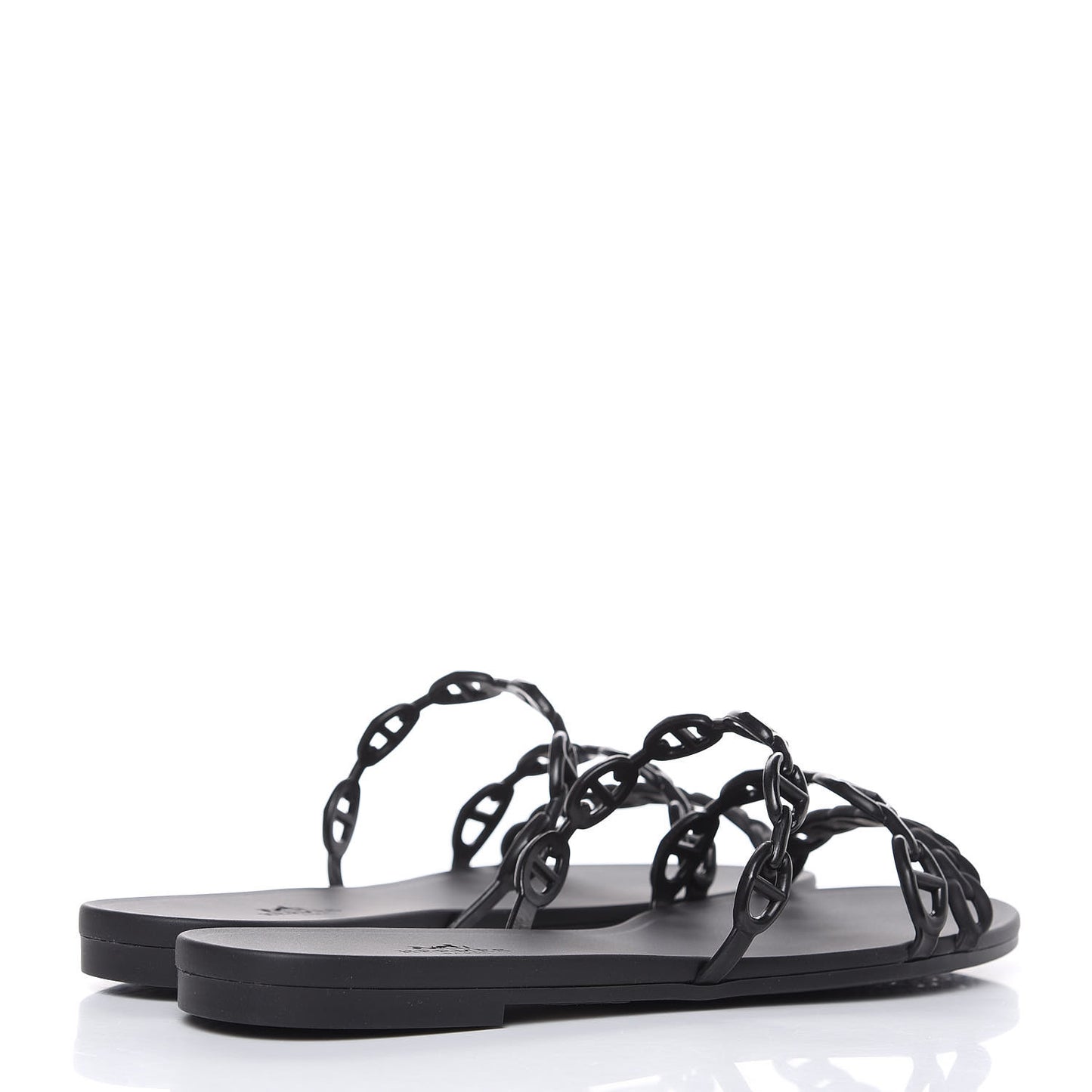 Rubber Chaine d'Ancre Rivage Sandals 39 Black