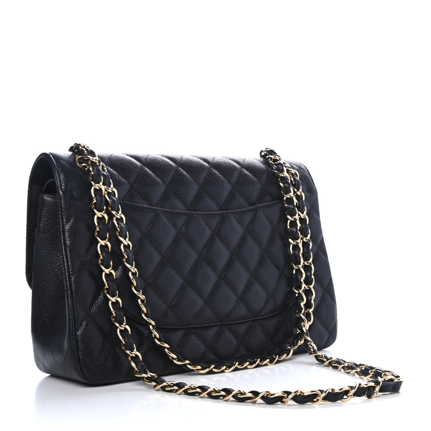 Chanel Caviar Quilted Jumbo Double Flap Black 2 of 4