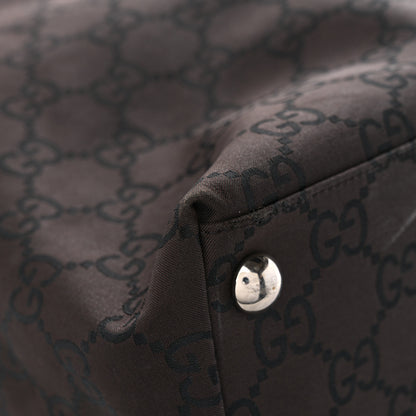 Gucci Nylon Monogram Extra Large Hobo Dark Brown 10 of 16