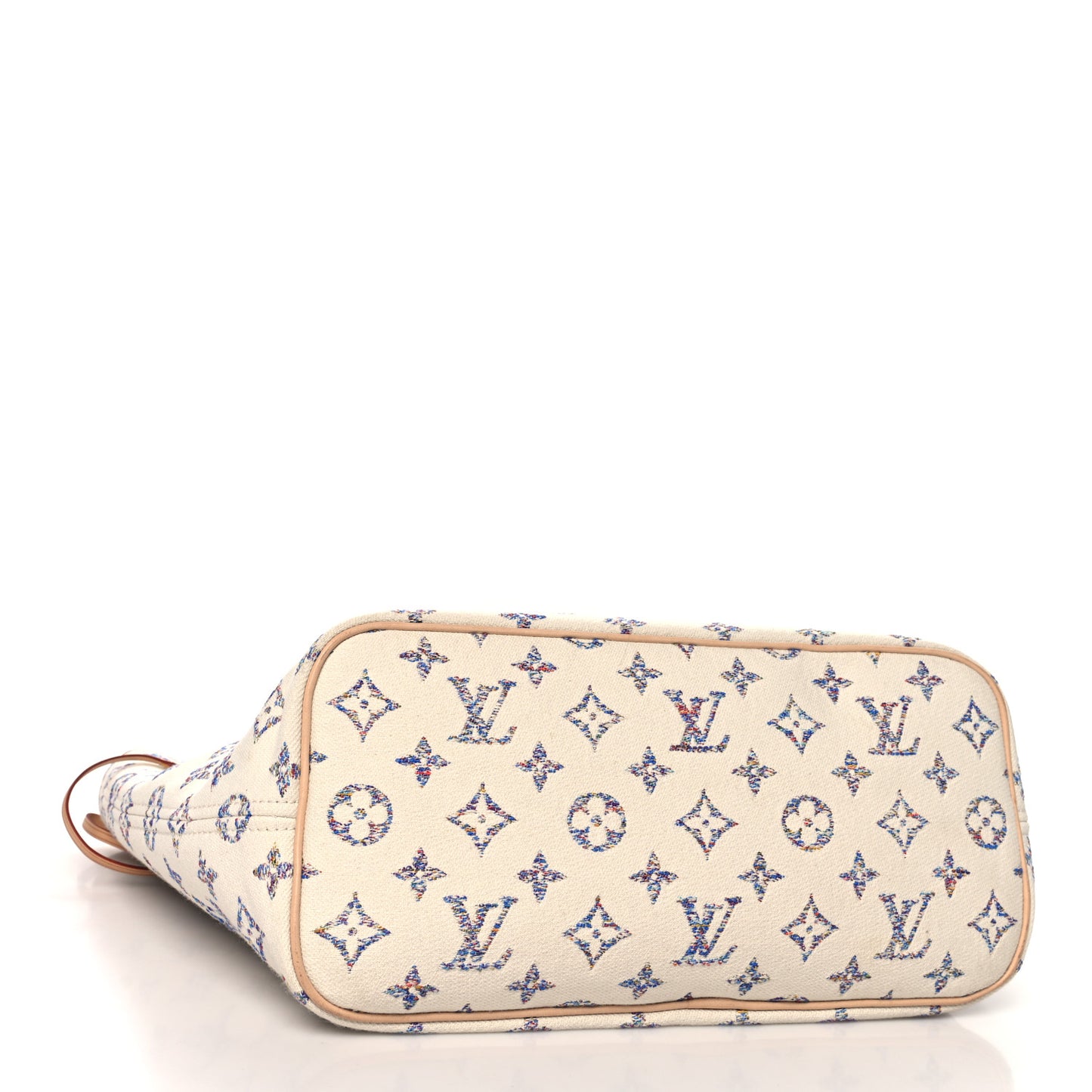 Monogram Jacquard Neverfull MM Multicolor Beige