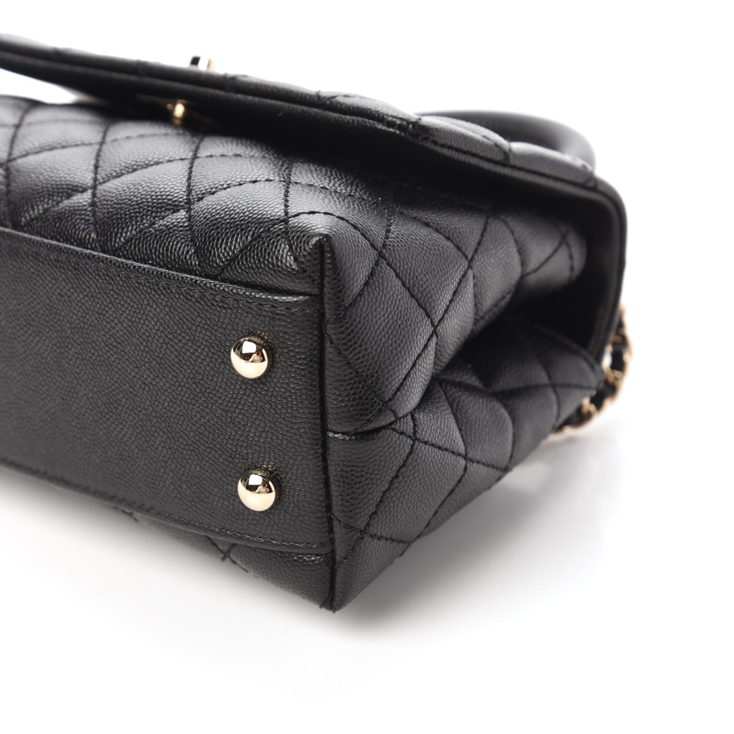 Chanel Caviar Quilted Mini Coco Handle Flap Black 7 of 11