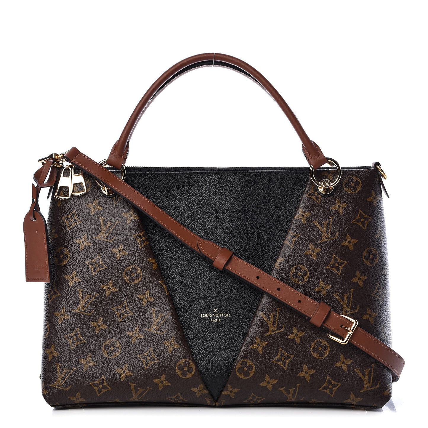 Monogram V Tote MM Black