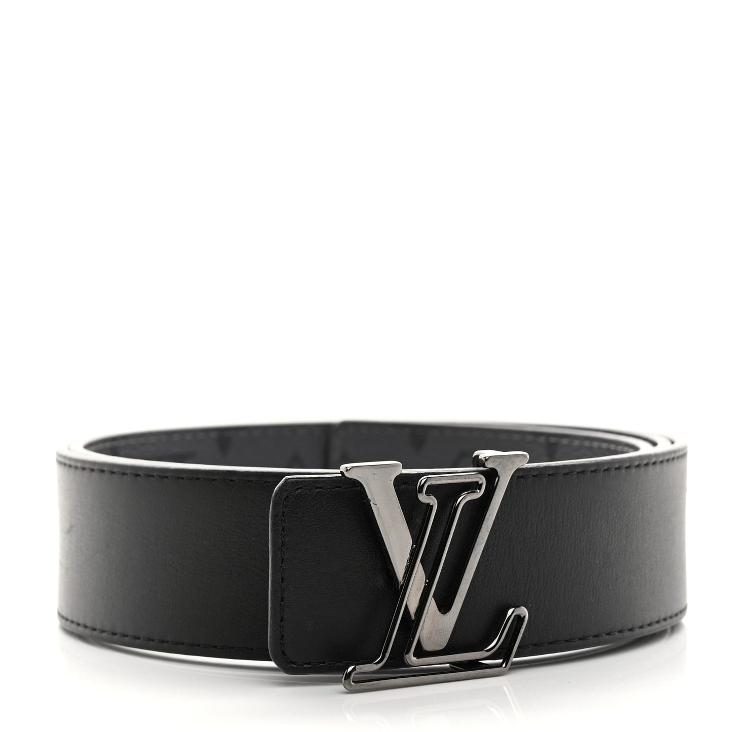 Monogram Eclipse Taigarama 40mm LV Initiales Reversible Belt 95 38 Black