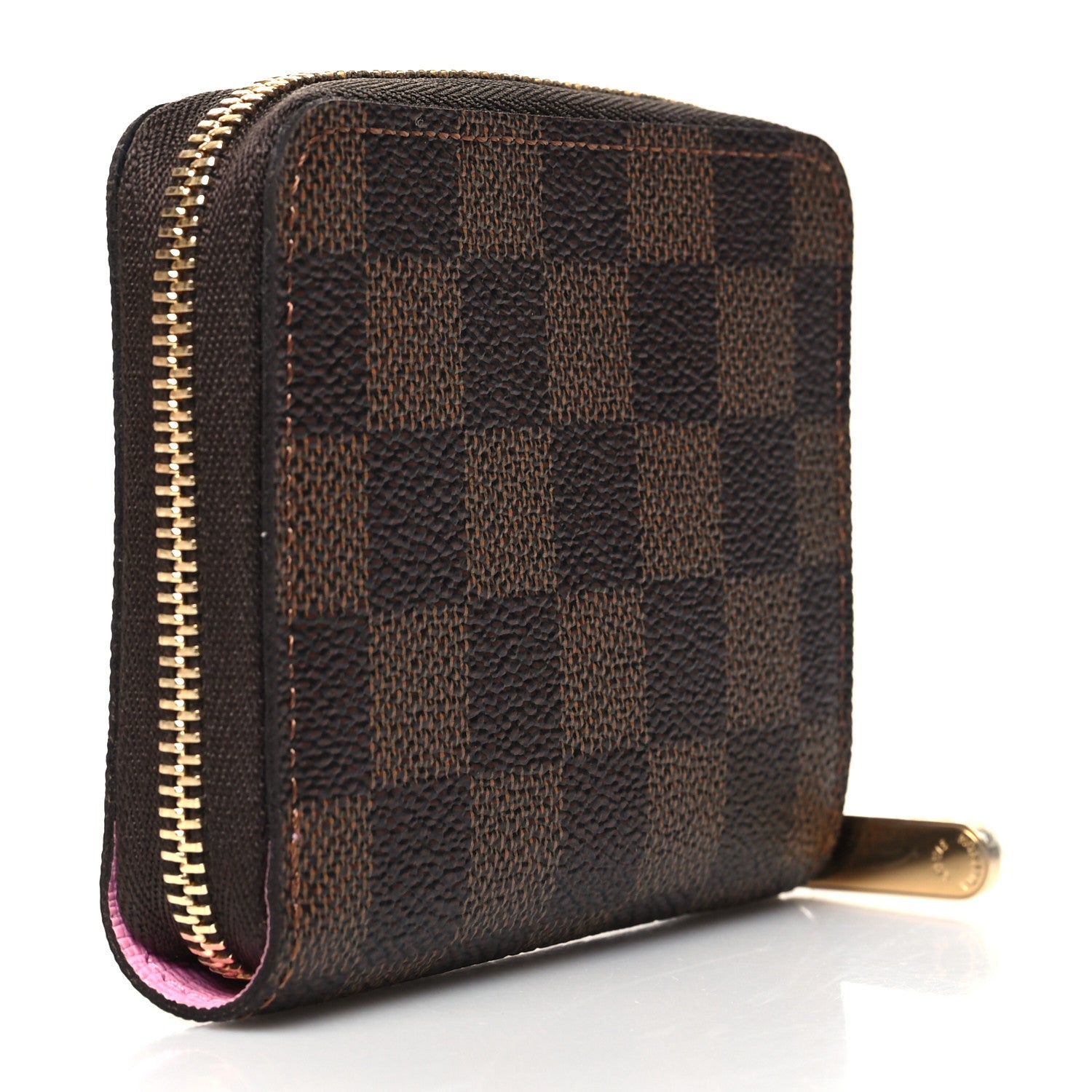 Louis Vuitton Damier Ebene 2022 Christmas Animation Paris Zippy Coin Purse Pink 3 of 8