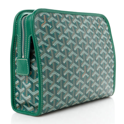 Goyard Goyardine Jouvence Toiletry Pouch MM Green 4 of 13