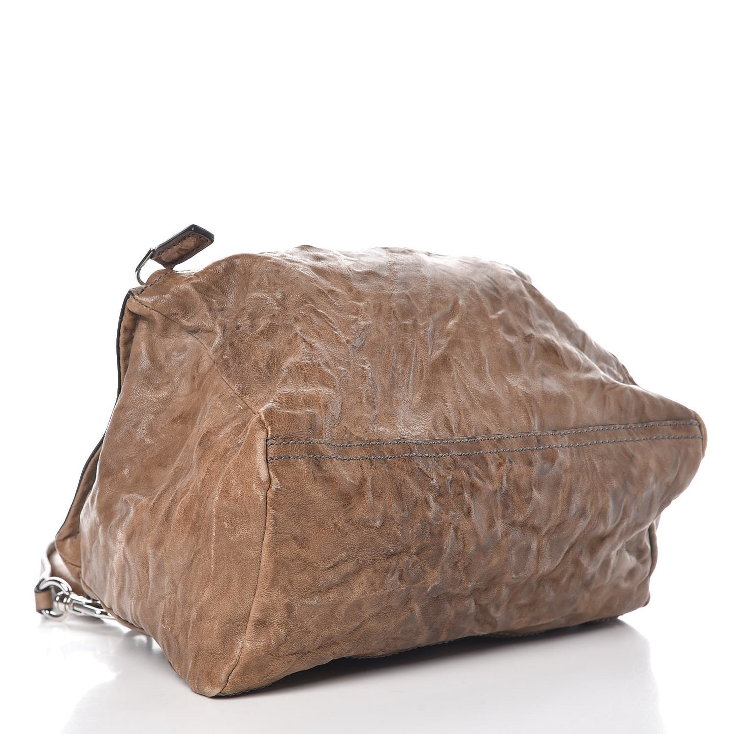 Tumbled Sheepskin Small Pandora Charcoal