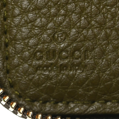 Gucci Pebbled Calfskin Soho Travel Document Case Dark Green 7 of 10