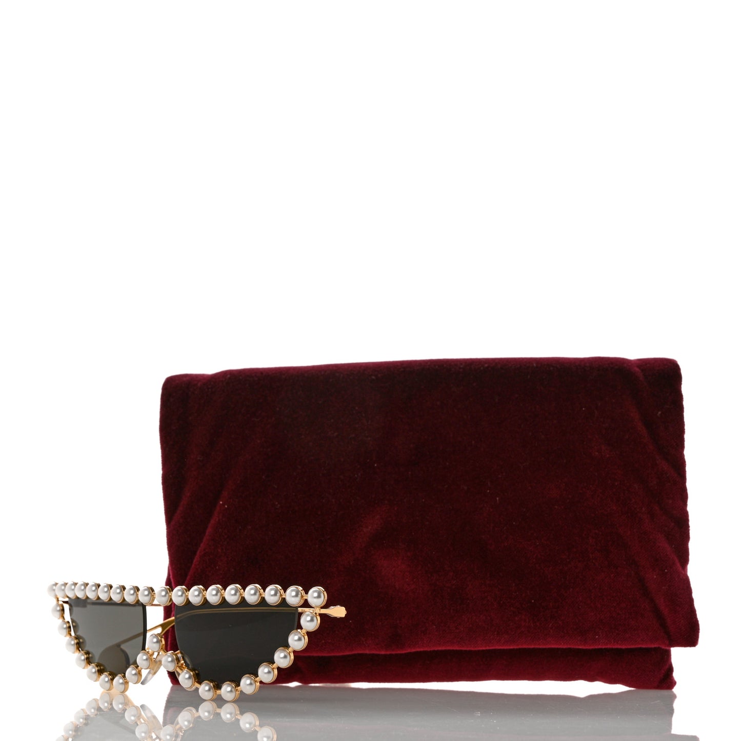 Metal Pearl Cat Eye Sunglasses GG0364S Gold