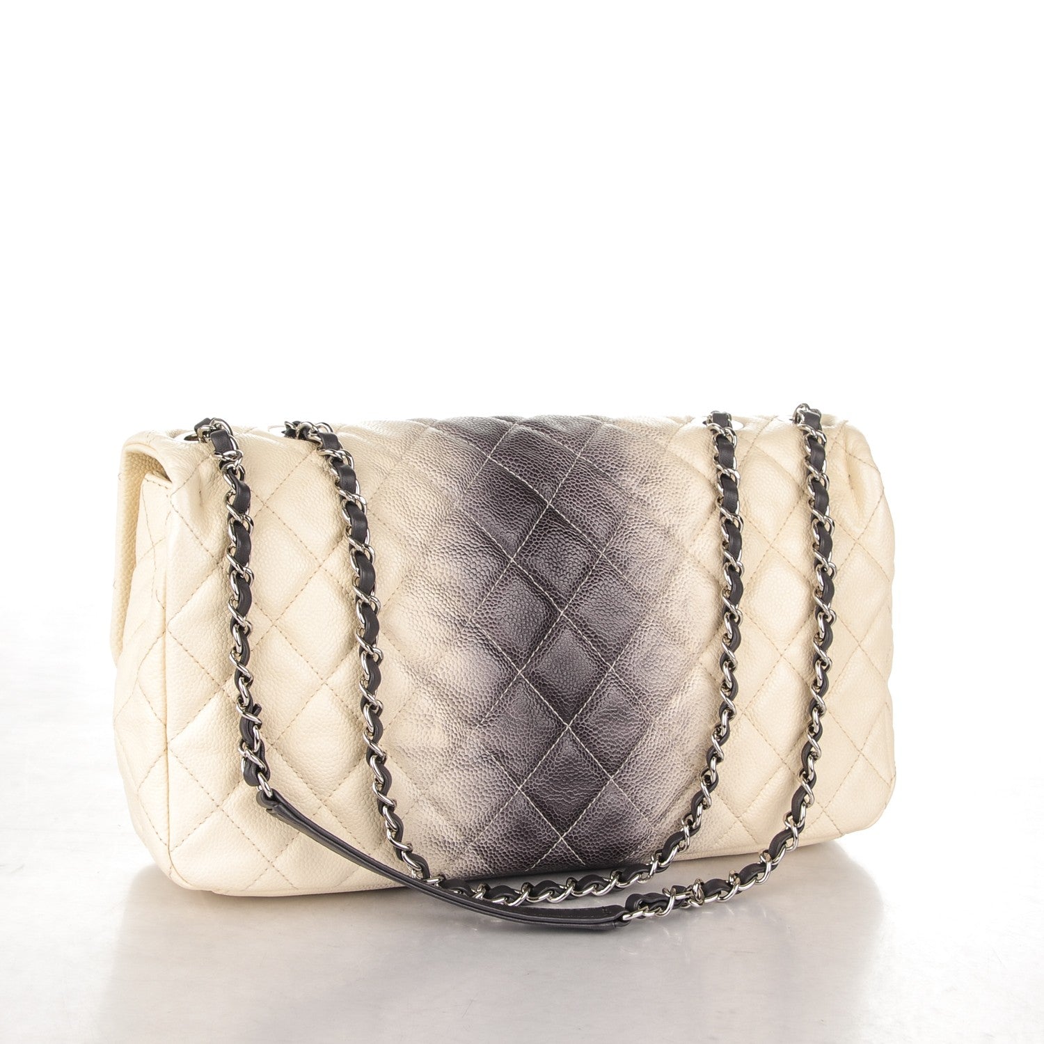 Chanel Caviar Quilted Large Ombre Single Flap Grey 3 of 7