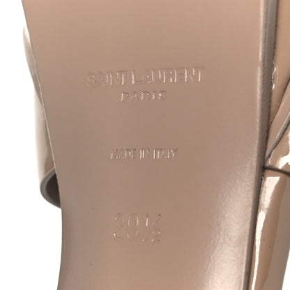 Saint Laurent Vitello Vernice Tribute 105 Platform Sandals 39.5 Nude 8 of 10