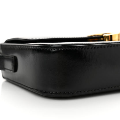Celine Shiny Calfskin Triomphe Shoulder Bag Black 9 of 12