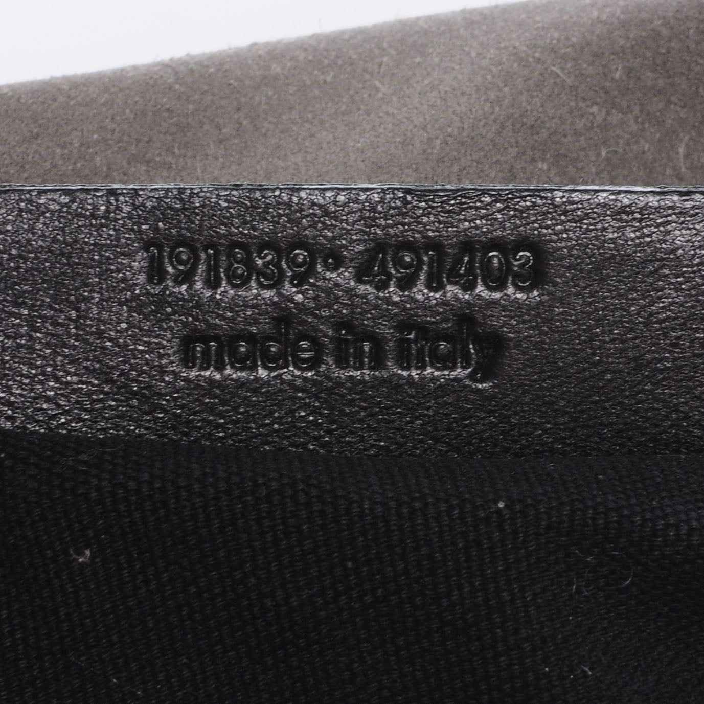 Crocodile Embossed Nubuck Besace Shoulder Bag Grey