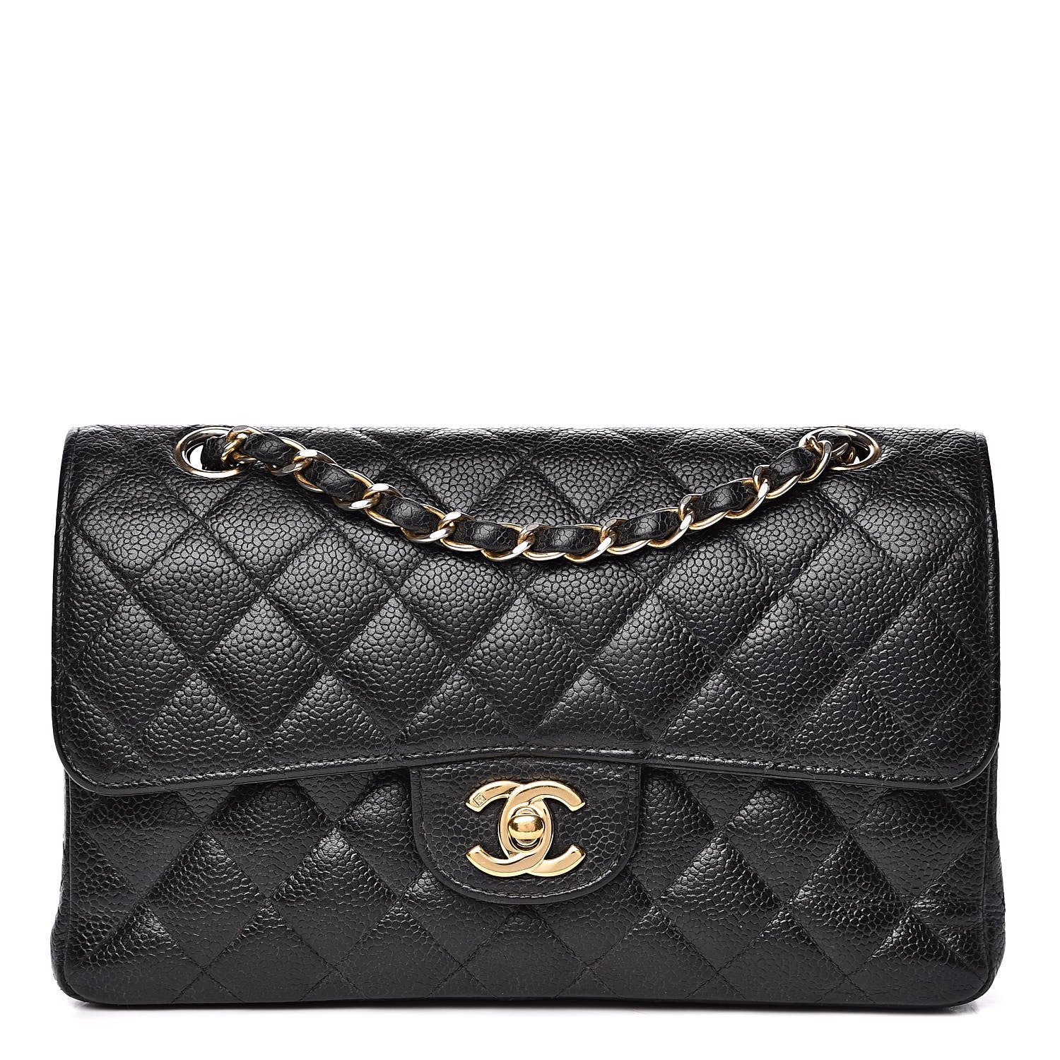 Chanel Caviar Quilted Small Double Flap Black 1 of 18