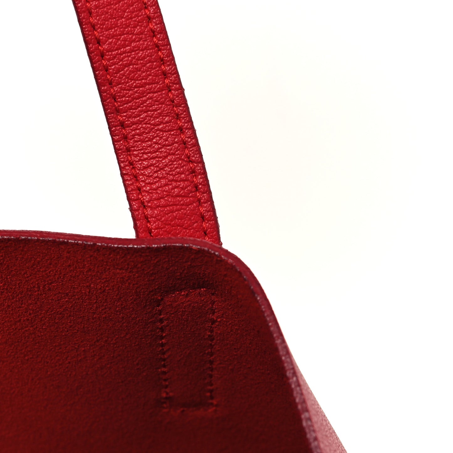 Calfskin Large Shopping Tote Red