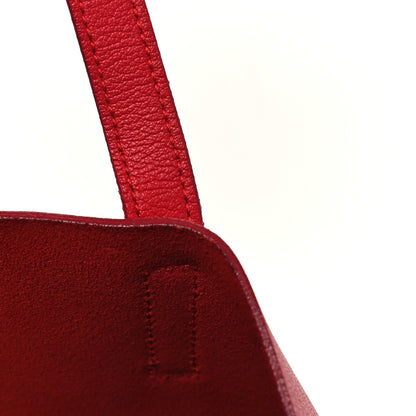 Saint Laurent Calfskin Large Shopping Tote Red 14 of 18