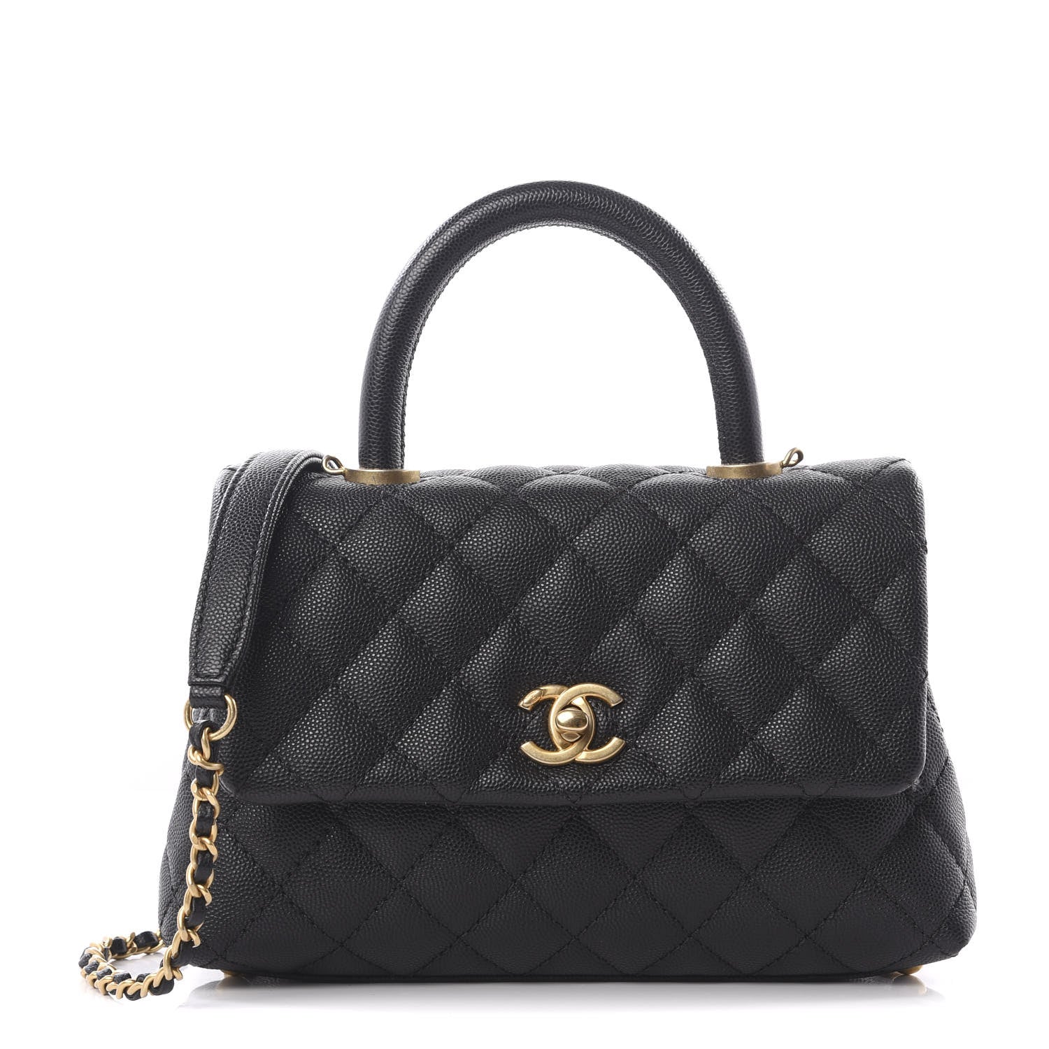 Chanel Caviar Quilted Mini Coco Handle Flap Black 1 of 10