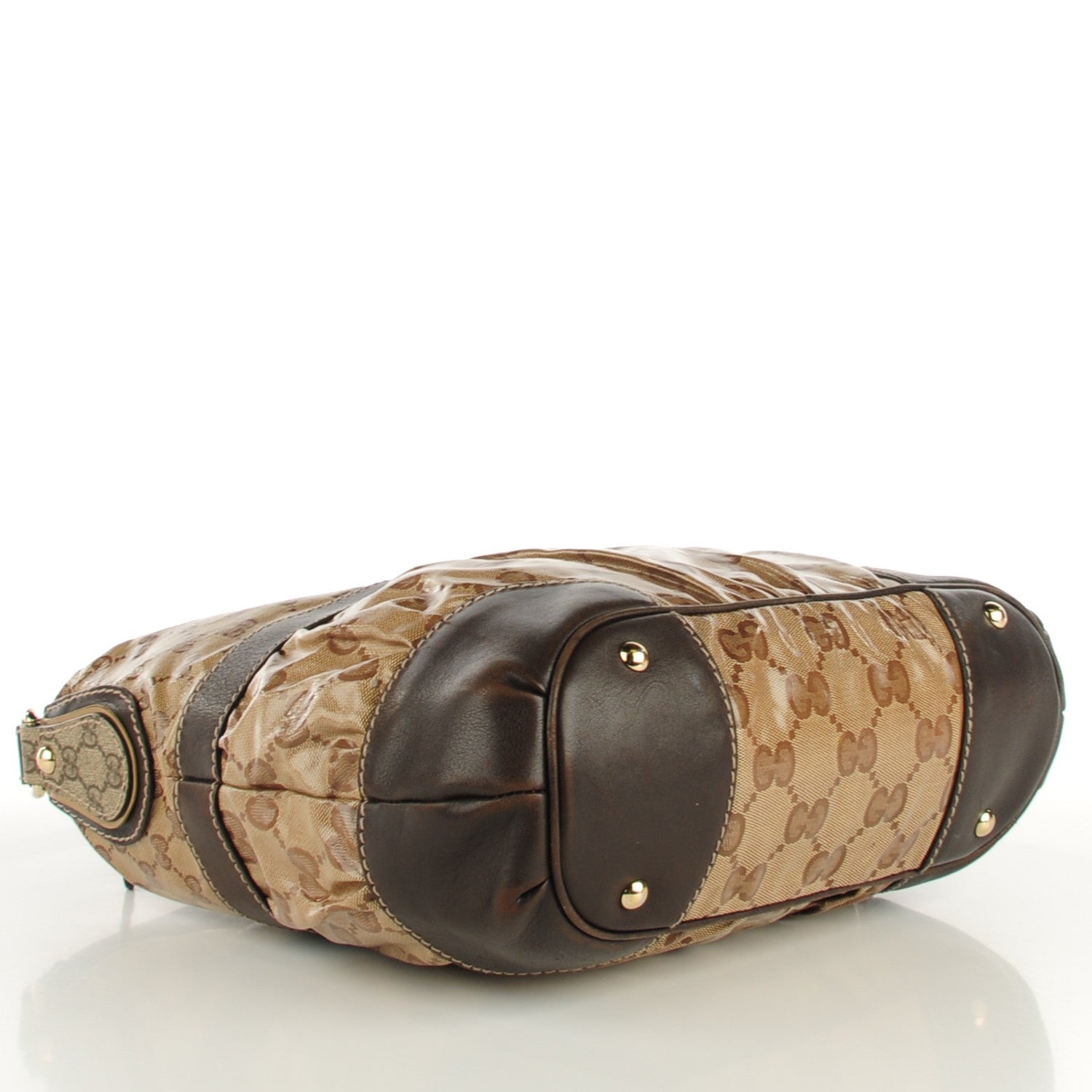 Gucci Crystal Monogram Mix Hobo Dark Brown 4 of 6