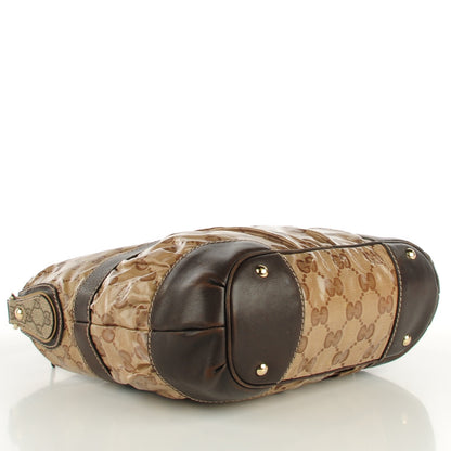 Gucci Crystal Monogram Mix Hobo Dark Brown 4 of 6