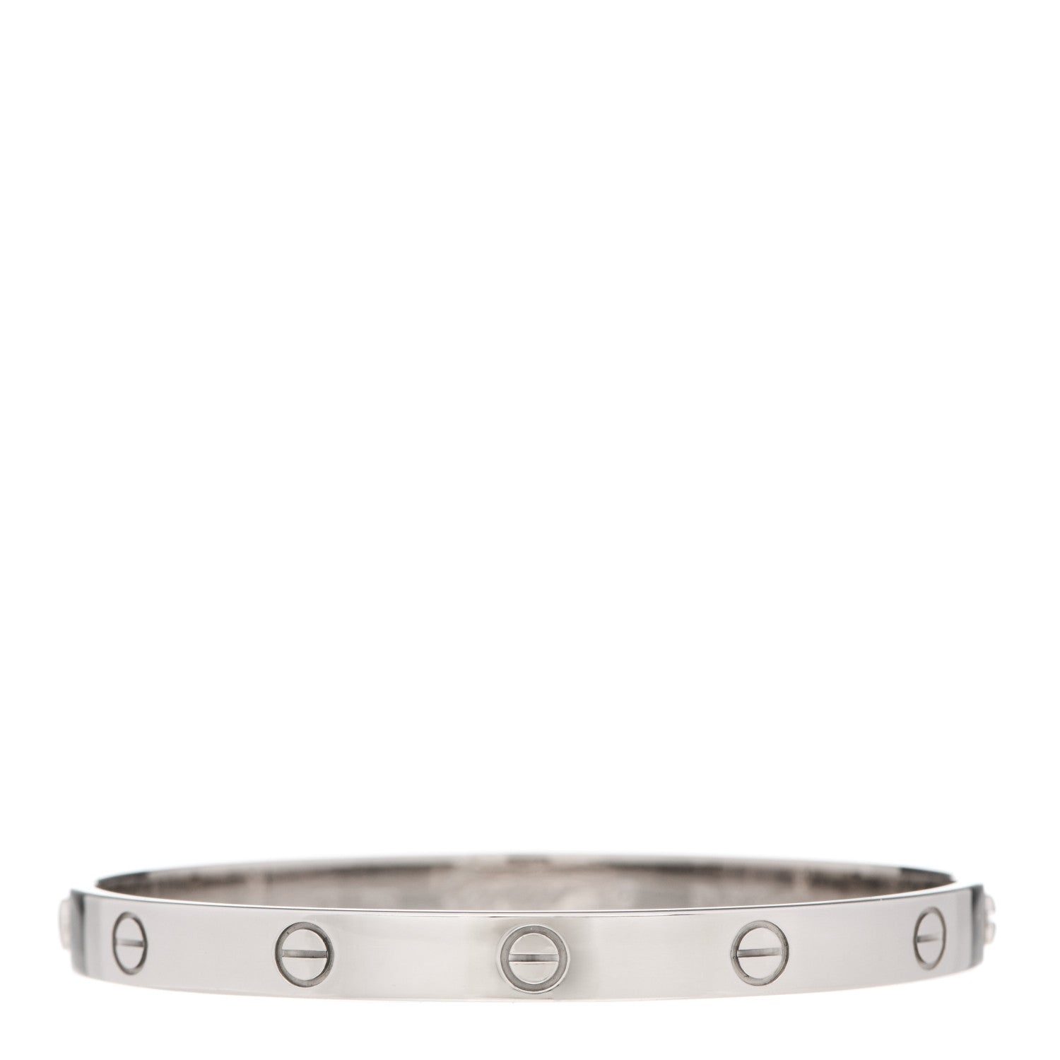 Cartier 18K White Gold LOVE Bracelet 19 1 of 5
