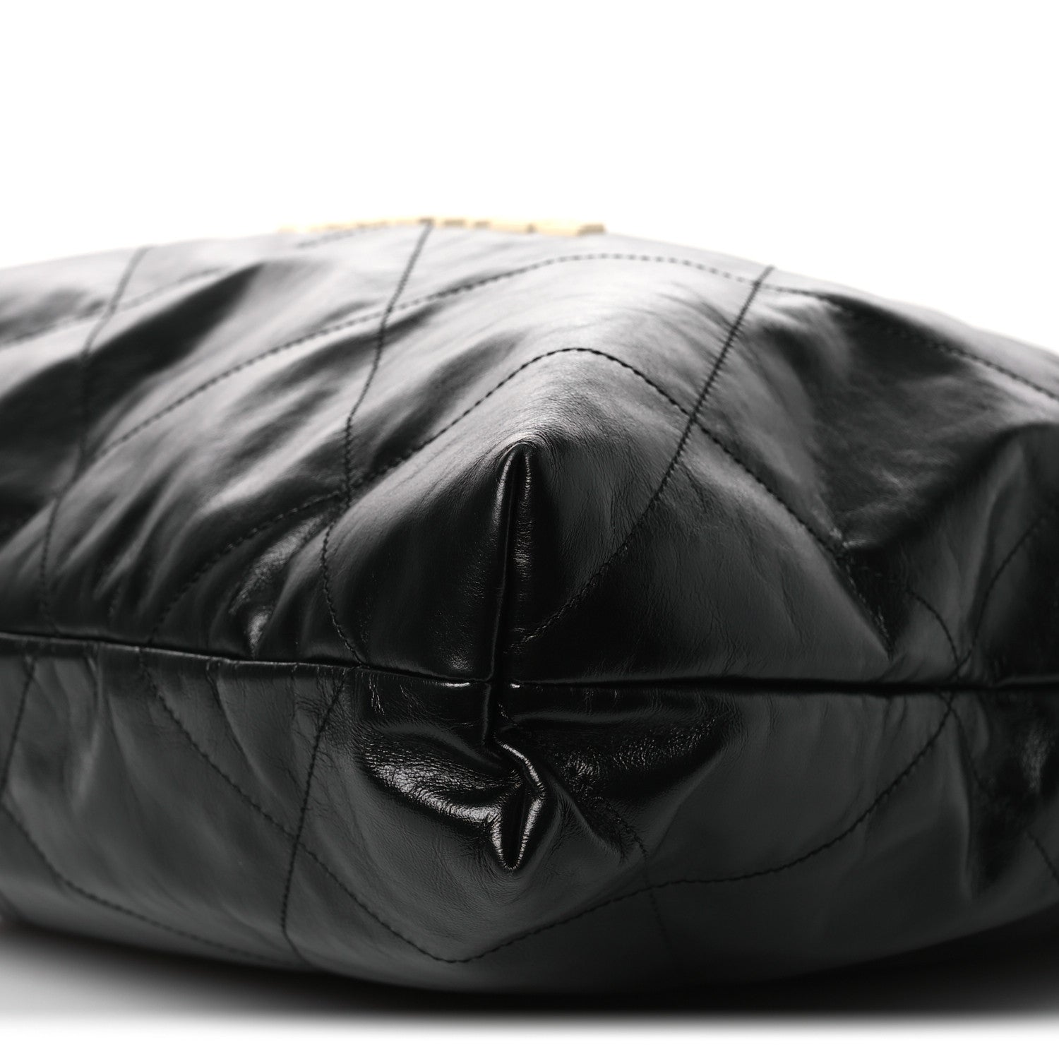 Chanel Shiny Calfskin Quilted Chanel 22 Black White 11 of 12