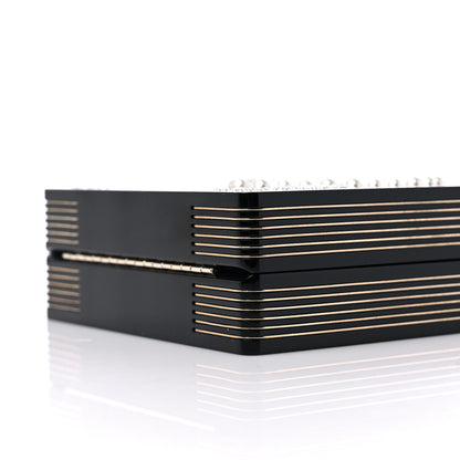 Chanel Plexiglass Pearl Playing Card Casino Minaudiere Clutch Black Gold 9 of 13