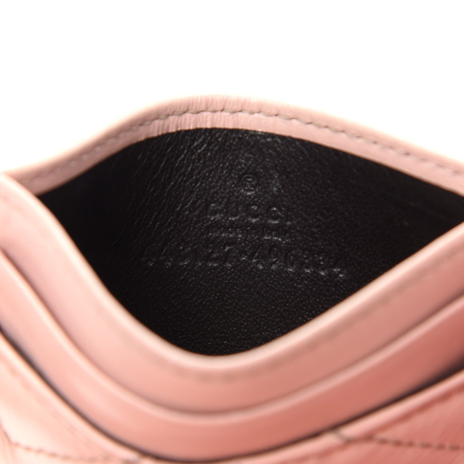 Gucci Calfskin Matelasse GG Marmont Card Holder Perfect Pink 6 of 6